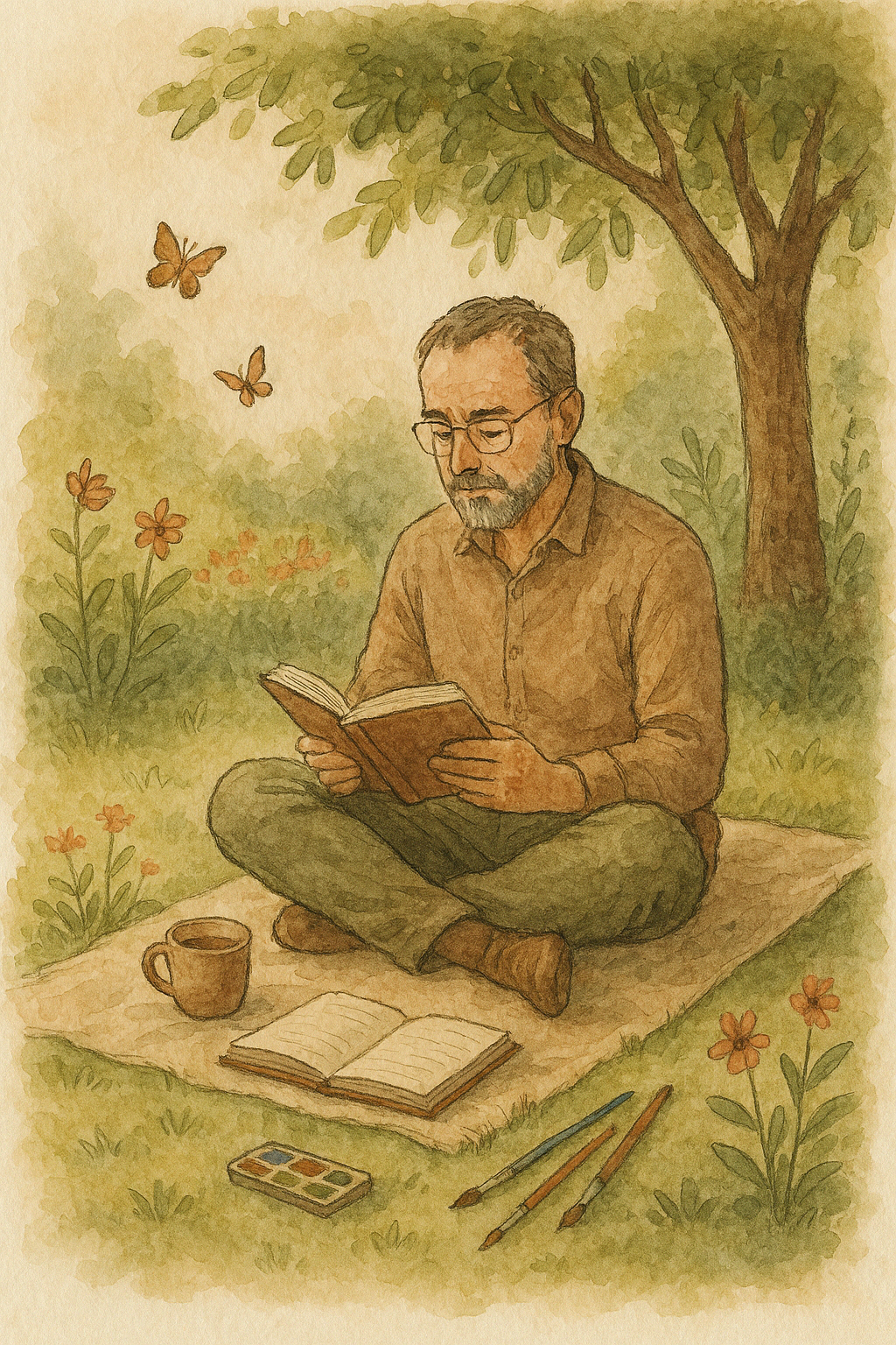 Ilustración sobre autocuidado