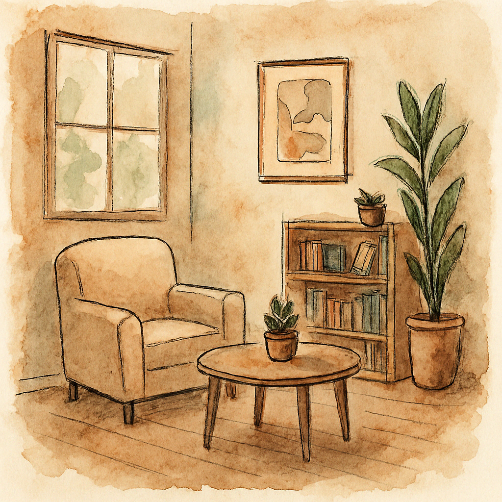 Ilustración sobre psicoterapia